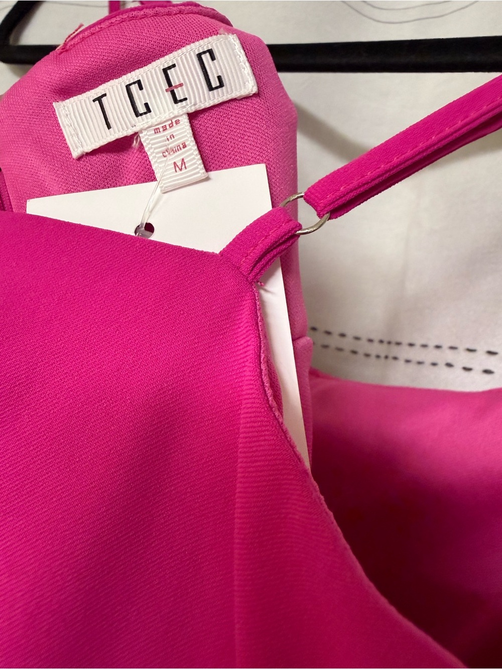 TCEC Fuchsia Pink Ruffled Mini Dress - Picture 3 of 3